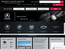 Tablet Screenshot of group1autoparts.com